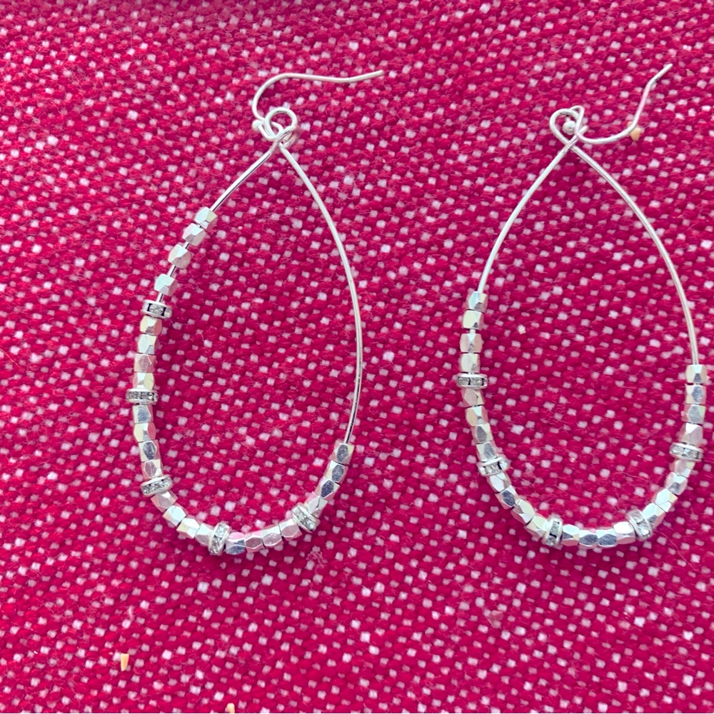 Silver earrings